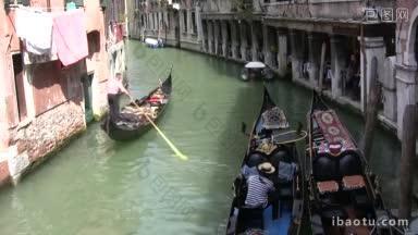 可以看到威尼斯一条运河
